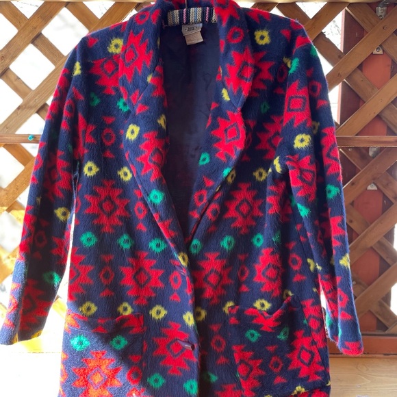Vintage fleece blazer - Picture 1 of 6